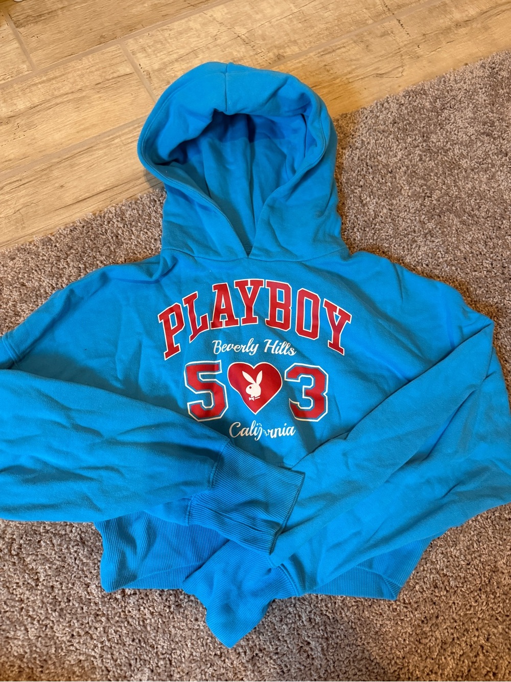 Women’s cropped playboy sweatshirt